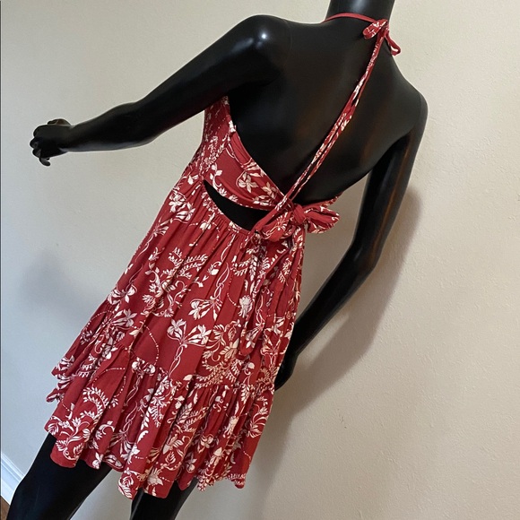 Windsor Red Floral Mini Dress - Picture 5 of 12